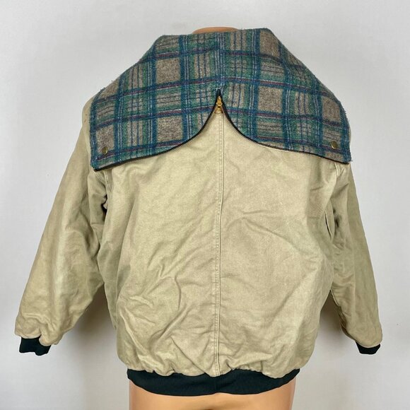 Vtg Kent Berne Blanket Lined Chore Jacket Sz XL Hooded Outdoors Barn Utility - Picture 7 of 11